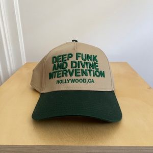 Green and Tan Baseball Cap